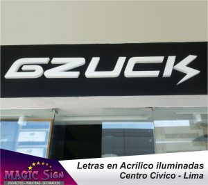 Letreros en acrilico iluminadas