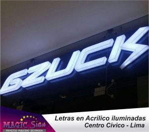 letras en acrilico iluminadas