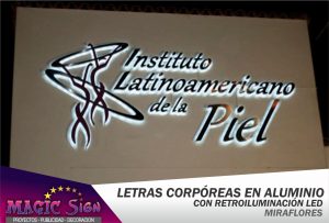 Letras Corporeas en Aluminio