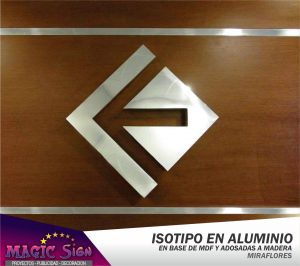 LOGO EN ALUMINIO