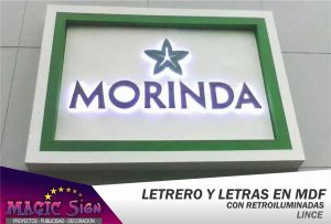 Letrero y letras MDF