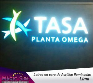 Letreros acrilico iluminadas